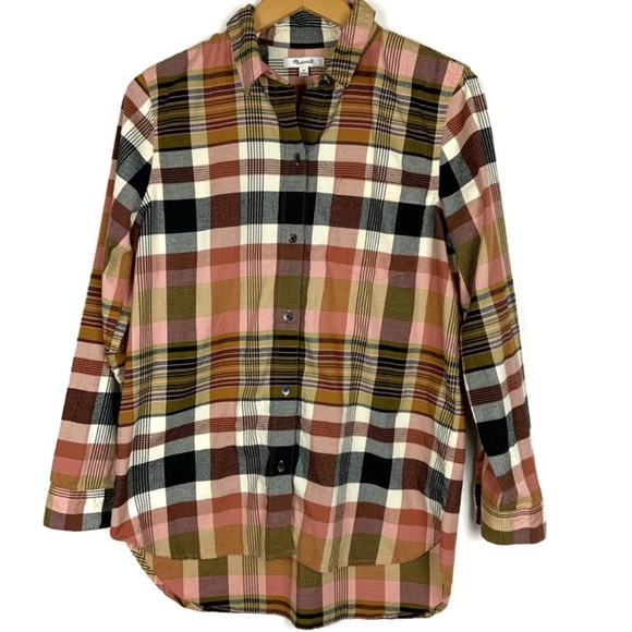 Madewell Classic Ex-Boyfriend Shirt in Seconda Plaid - Picture 4 of 15
